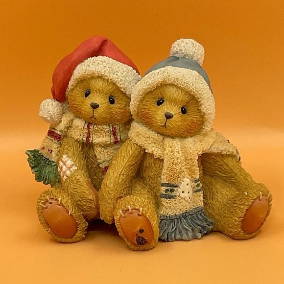 Cherished Teddies Jamie and Ashley 1996 Im All Wrapped Up In Your Love Enesco - Picture 1 of 7